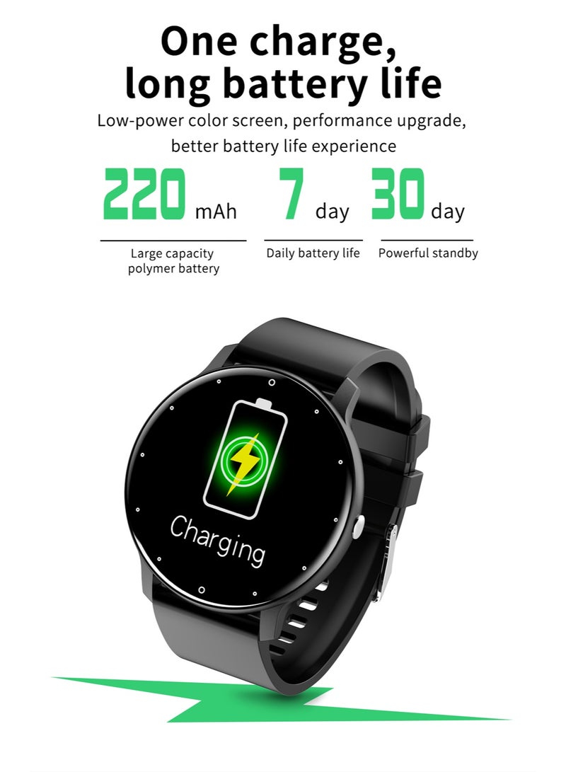 RollsTimi  Bluetooth Smart Wearable Watch, Bluetooth to Answer/Make Calls, 1.28-Inch Round Screen Full Touch, Message Reminder, Exercise Sleep Monitoring, Multi-Language Selection, ZL02 Pro Smart Watch - Image 3