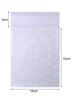 Self Adhesive Cookie Bags, 100 Pcs Cellophane Treat Bags White Polka Dot Sealing Packaging Bags OPP Plastic Pastry Bag for Bakery Candy Cookie Chocolate 4" x 4" - pzsku/Z4210C6187A2EC8C1A0FEZ/45/_/1664180182/ac5f10c9-4043-45db-a938-142edddb28ef