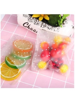 Self Adhesive Cookie Bags, 100 Pcs Cellophane Treat Bags White Polka Dot Sealing Packaging Bags OPP Plastic Pastry Bag for Bakery Candy Cookie Chocolate 4" x 4" - pzsku/Z4210C6187A2EC8C1A0FEZ/45/_/1664180182/b6495b3c-9355-4cbf-b018-4bf40b50d1ea