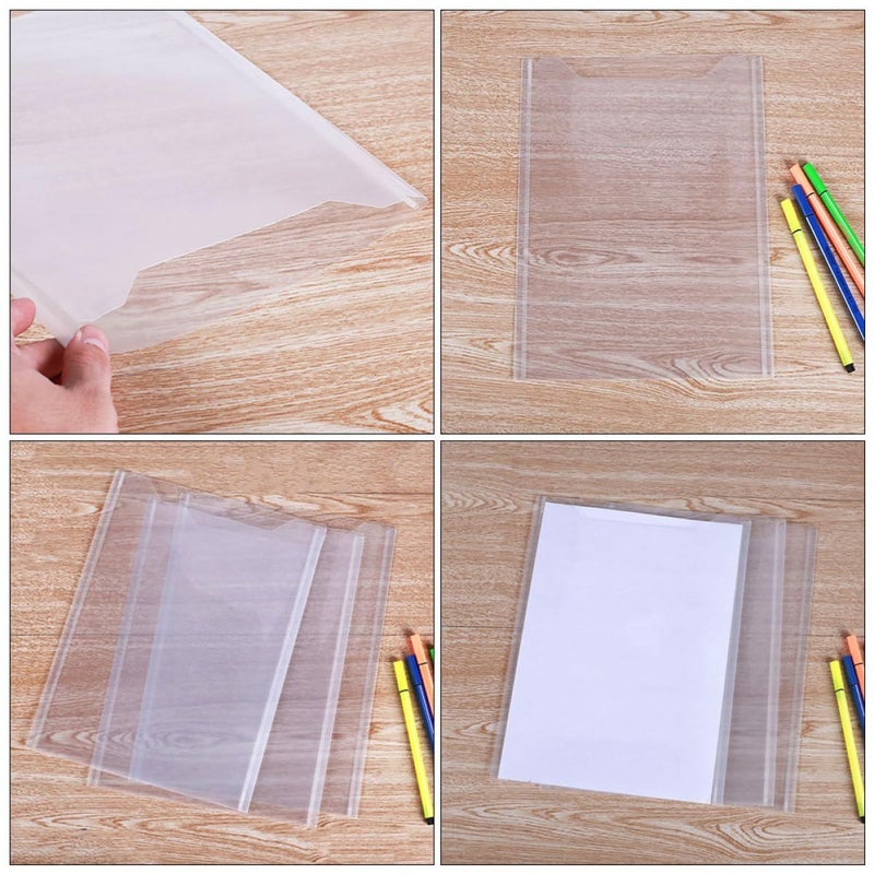 A4 مجلدات ملفات بلاستيكية 10 حزم حواف سميكة منظم الوثائق - Image 5