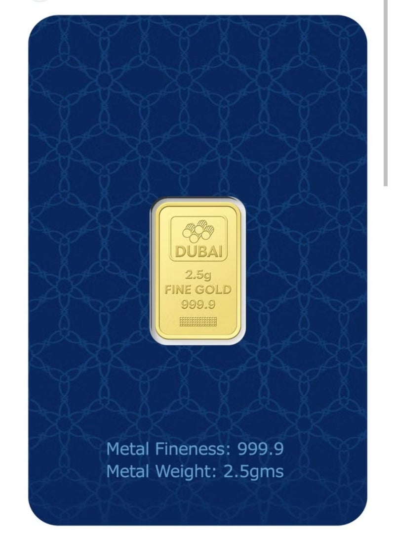 KHUSHBOO JEWELS FINE GOLD BAR 2.5g 24K 999.9 PURE - Image 2