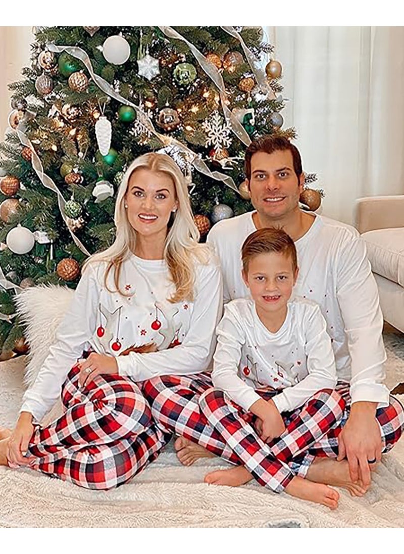 TAPIT Christmas Family Matching Pajamas Classical Nightwear Sleepwear Sets Long Sleeve Pjs for for Adults Kids and Baby Holiday Xmas Sleepwear Set (Dog zise)  - Image 3