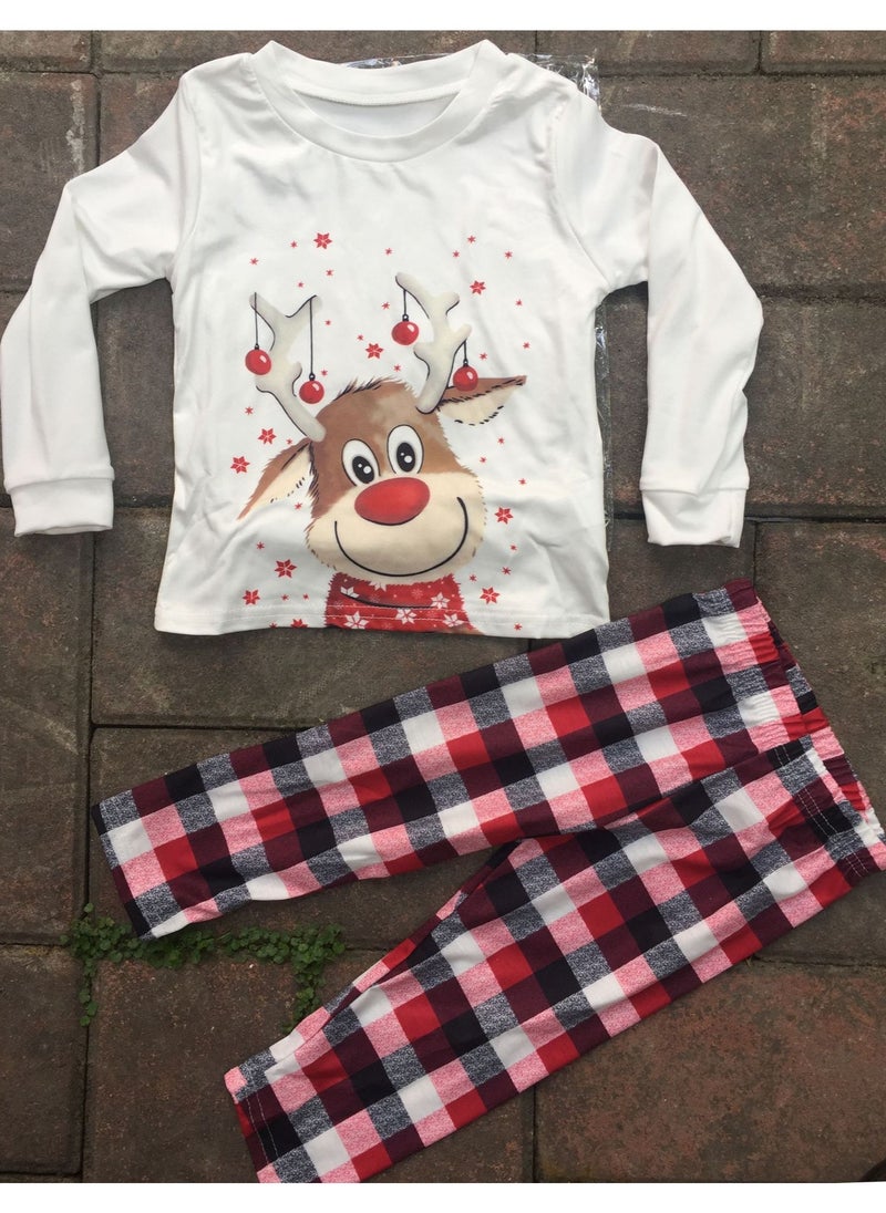 TAPIT Christmas Family Matching Pajamas Classical Nightwear Sleepwear Sets Long Sleeve Pjs for for Adults Kids and Baby Holiday Xmas Sleepwear Set (Dog zise)  - Image 5