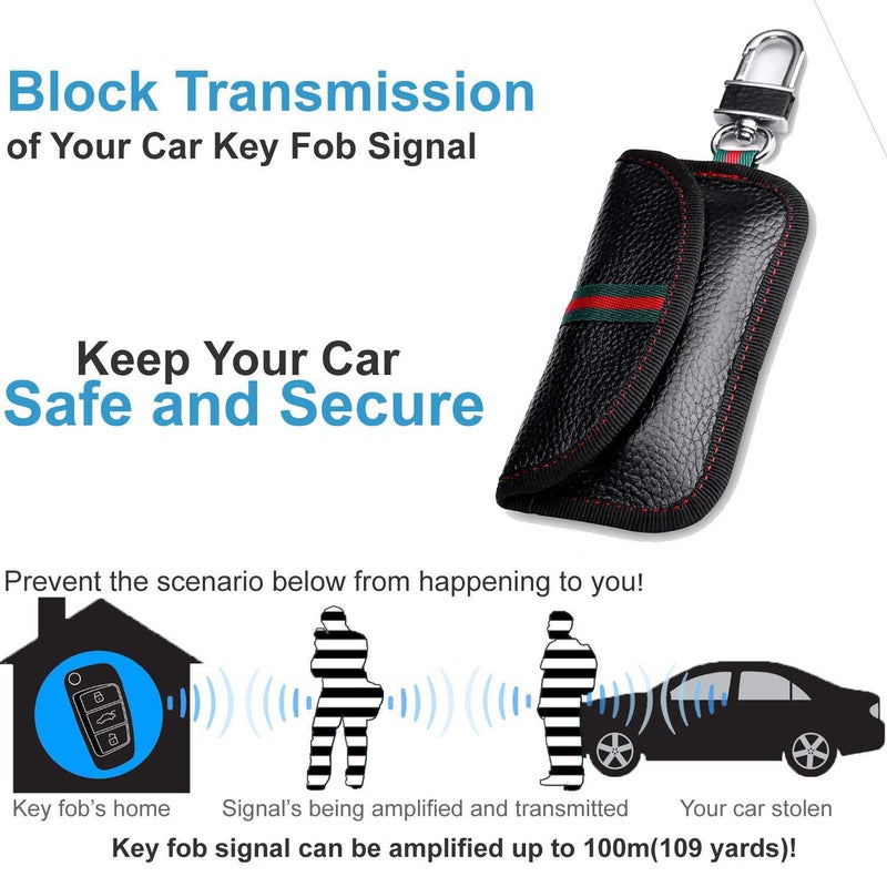 Carbon Fiber Car Key Case Signal Shielding Case Anti-Theft Anti-Scanning Rfid Radio Frequency Mobile Phone Signal Shielding Bag - Image 5