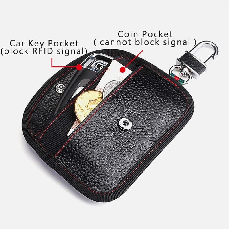 Carbon Fiber Car Key Case Signal Shielding Case Anti-Theft Anti-Scanning Rfid Radio Frequency Mobile Phone Signal Shielding Bag - Image 4