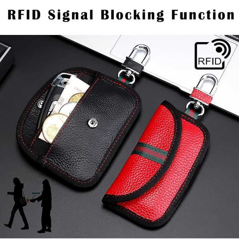 Carbon Fiber Car Key Case Signal Shielding Case Anti-Theft Anti-Scanning Rfid Radio Frequency Mobile Phone Signal Shielding Bag - Image 2
