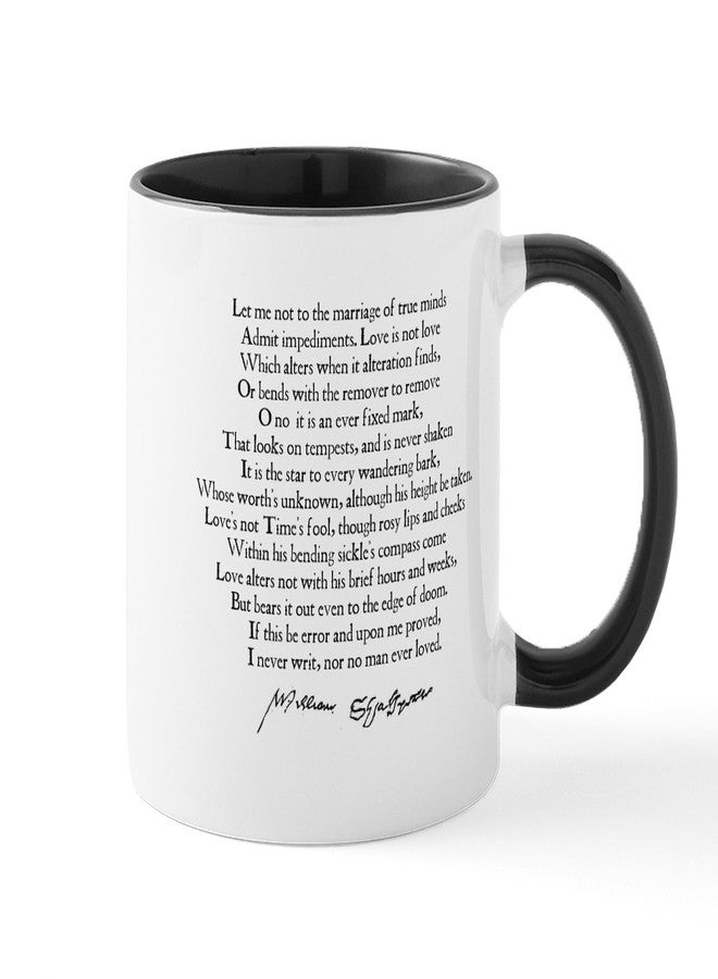 cafe press CafePress Sonnet 116 Shakespeare Mug Mugs 11 oz (325 ml) Ceramic Coffee Mug - Image 1
