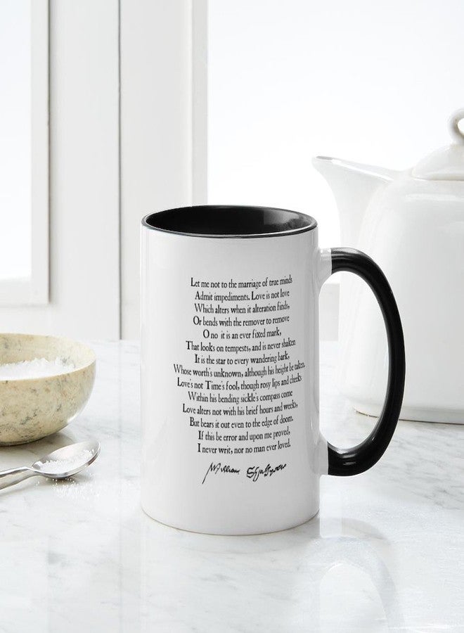 cafe press CafePress Sonnet 116 Shakespeare Mug Mugs 11 oz (325 ml) Ceramic Coffee Mug - Image 4