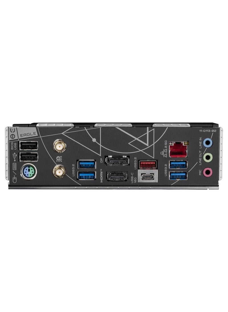 GIGABYTE Z790 EAGLE AX ATX Motherboard, LGA1700 Socket, Intel Z790 Chipset, DDR5 7600(OC) Dual Channel, Up to 256GB, PCIe 5.0 x16 Slot, 3x PCIe 4.0 M.2 NVMe SSD Slots, 4x SATA 6Gb/s, Intel Wi-Fi 6E AX211, Bluetooth 5.3, Realtek 2.5GbE LAN, HDMI 2.1 & DisplayPort 1.2, USB 3.2 Gen 2 Type-C, Q-Flash Plus, Smart Fan 6, ECC/Non-ECC DDR5, 7.1 HD Audio | Z790 EAGLE AX - Image 5