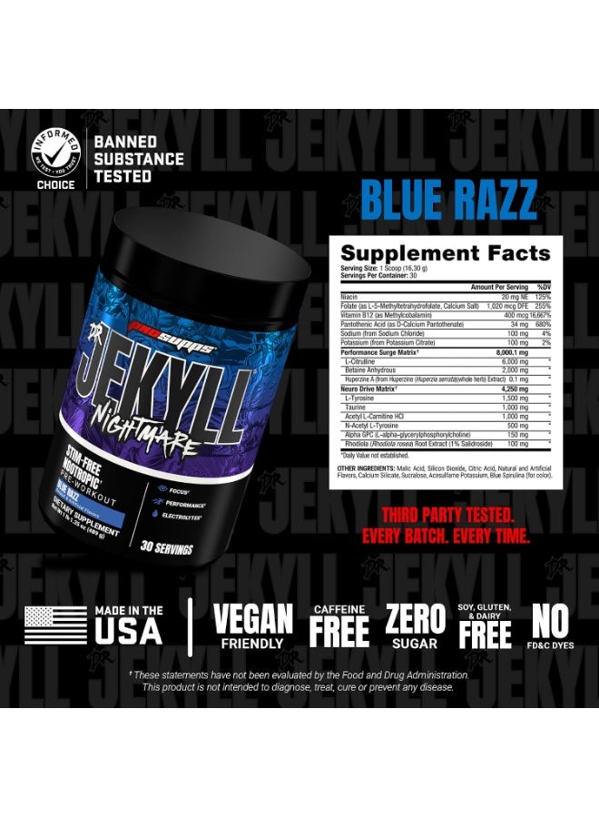 ProSupps PS Dr. Jekyll Nightmare 30 serving Blue Razz - Image 5