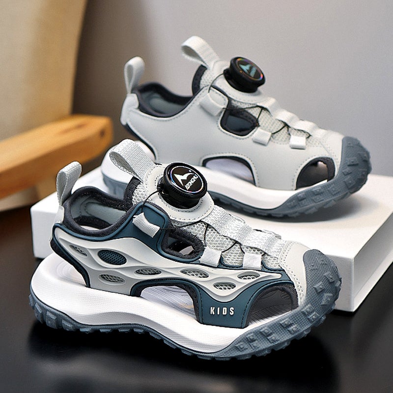 Sandals for Boys Baotou Summer Style 2025 New Kidsren''s Sports Beach Shoes for Middle and Large Boys Soft-Soled Sandals