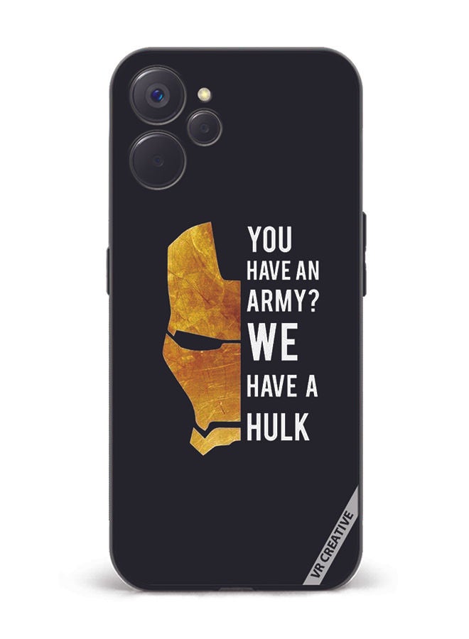 VR CREATIVE Protective Case Cover For Realme 10 5G Hulk Caption Design Multicolour - Image 1