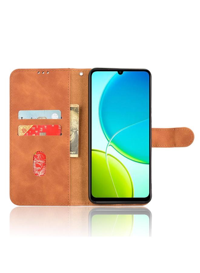 erorex Case For vivo Y04 4G Skin Feel Magnetic Flip Leather Phone Case - Image 4