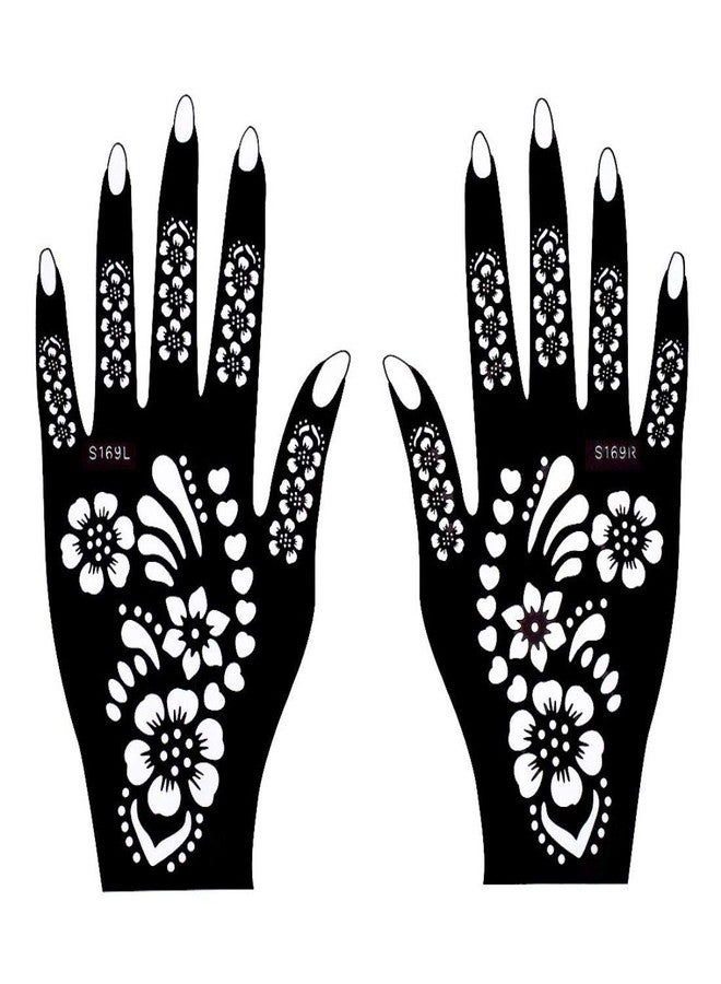 إيفاناز ملصقات حناء إيفانا لليدين | الجسم | الأصابع | الوجه للنساء والفتيات والأطفال، عبوة من قطعتين، NIV-30 - Image 2
