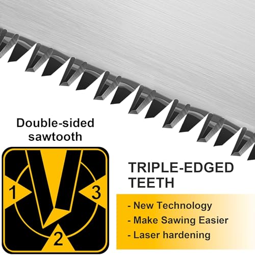 Hanpex Mini Japanese Double Edge Pull Hand Saw 7" - SK5 Flush Cut Woodworking With Flexible Blade - 14 TPI / 17 TPI - Image 3
