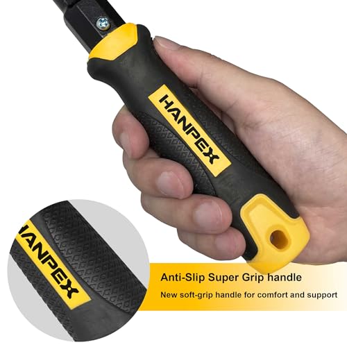 Hanpex Mini Japanese Double Edge Pull Hand Saw 7" - SK5 Flush Cut Woodworking With Flexible Blade - 14 TPI / 17 TPI - Image 4