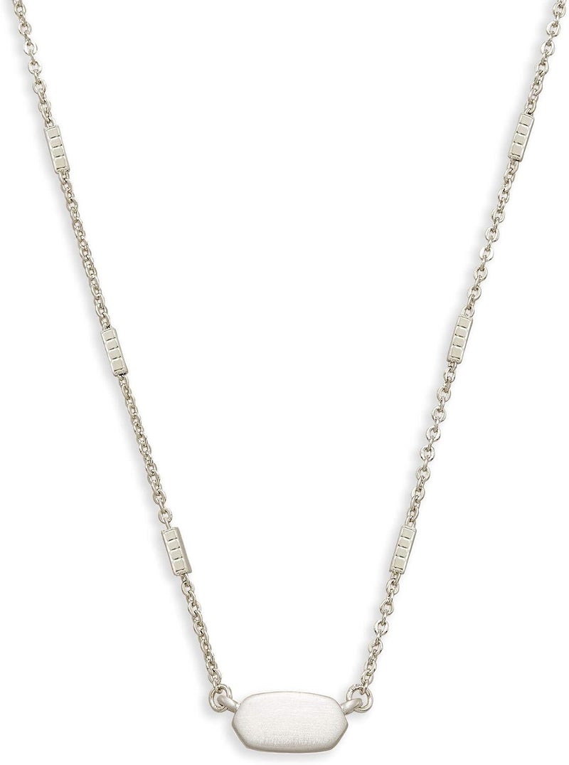 Kendra Scott Fern Pendant Necklace for Women - Bright Silver-Plated Fashion Jewelry - Image 1