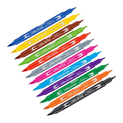 ADD Gel Softline Little Artist Twin Tip Coloring Pens (4), Ink Multicolor - Image 4