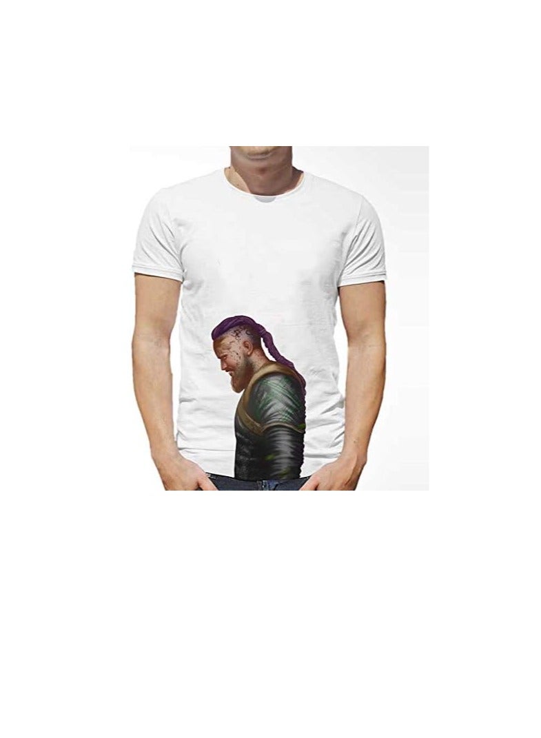aTIQ T-Shirt for Men - Ragnar Lodbrok Vikings Lothbrok M
