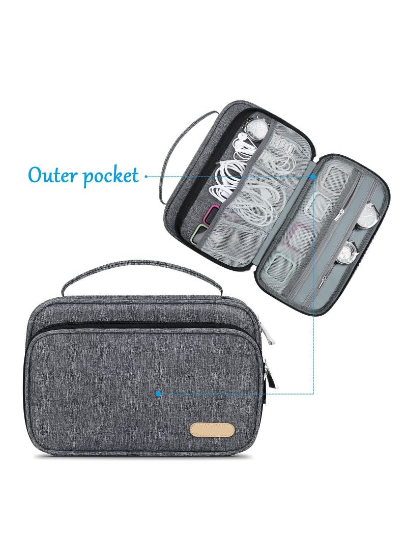 36 Watch Bands Storage Case, Spill-resistant Watch Band Organizer Bag, Watch Straps Carrying Holder Pouch for Apple Watch Bands, Watch Band Pin and Other Accessories (Grey) - Image 4