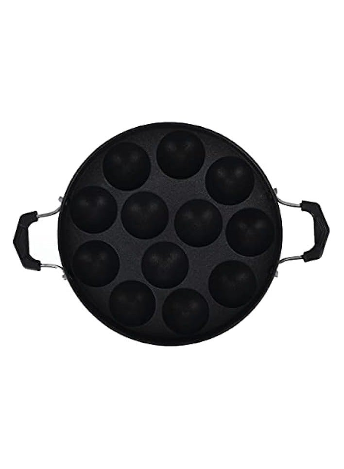 إيروريكس 12 قطعة أبام باثرام غير لاصقة من مادة الألومنيوم المتينة، مقبض مريح مثالي لطهي أبام في المنزل - Image 2