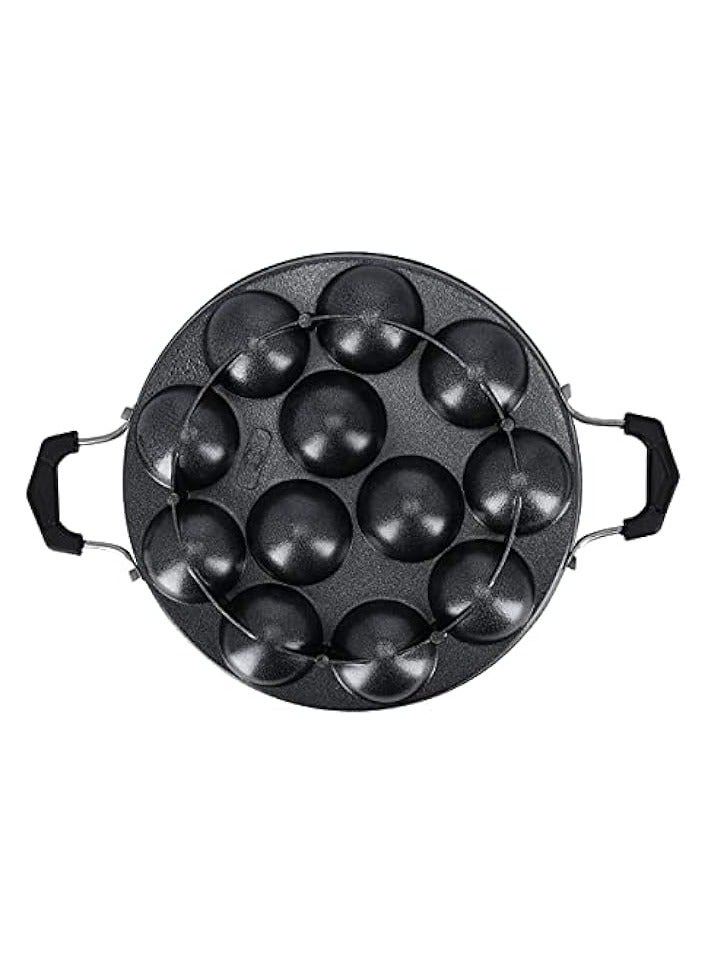 إيروريكس 12 قطعة أبام باثرام غير لاصقة من مادة الألومنيوم المتينة، مقبض مريح مثالي لطهي أبام في المنزل - Image 1