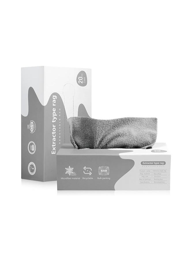 MOMENT Microfiber Rags In A Box [1 Pack 20 Count] Cleaning Cloths Reusable Lint Free Strong Water And Oil Absorption - Image 1