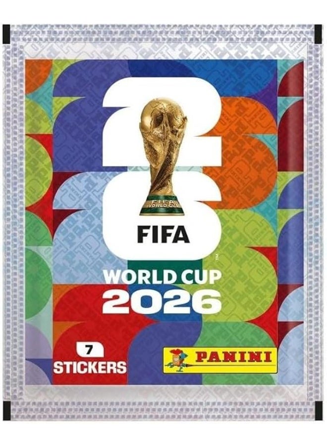 بانيني علبة حزم ملصقات بانيني الرسمية لكأس العالم فيفا 2026 (50 حزمة) - Image 2