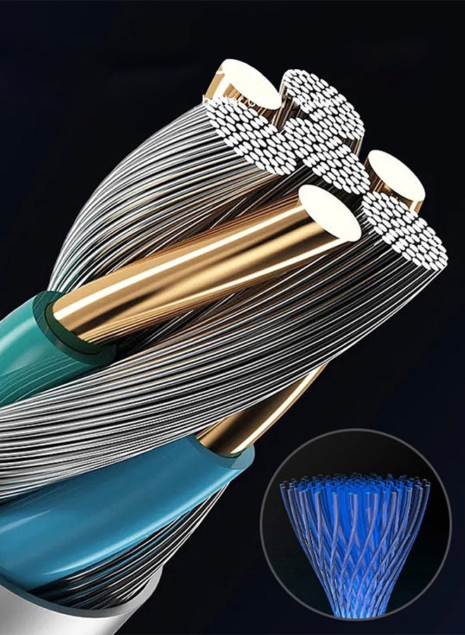 CATANES 3 in 1 Data Cable Fashion Style Fast Charging Data Cable Triple USB Cable Extension Cable 1M - Image 4