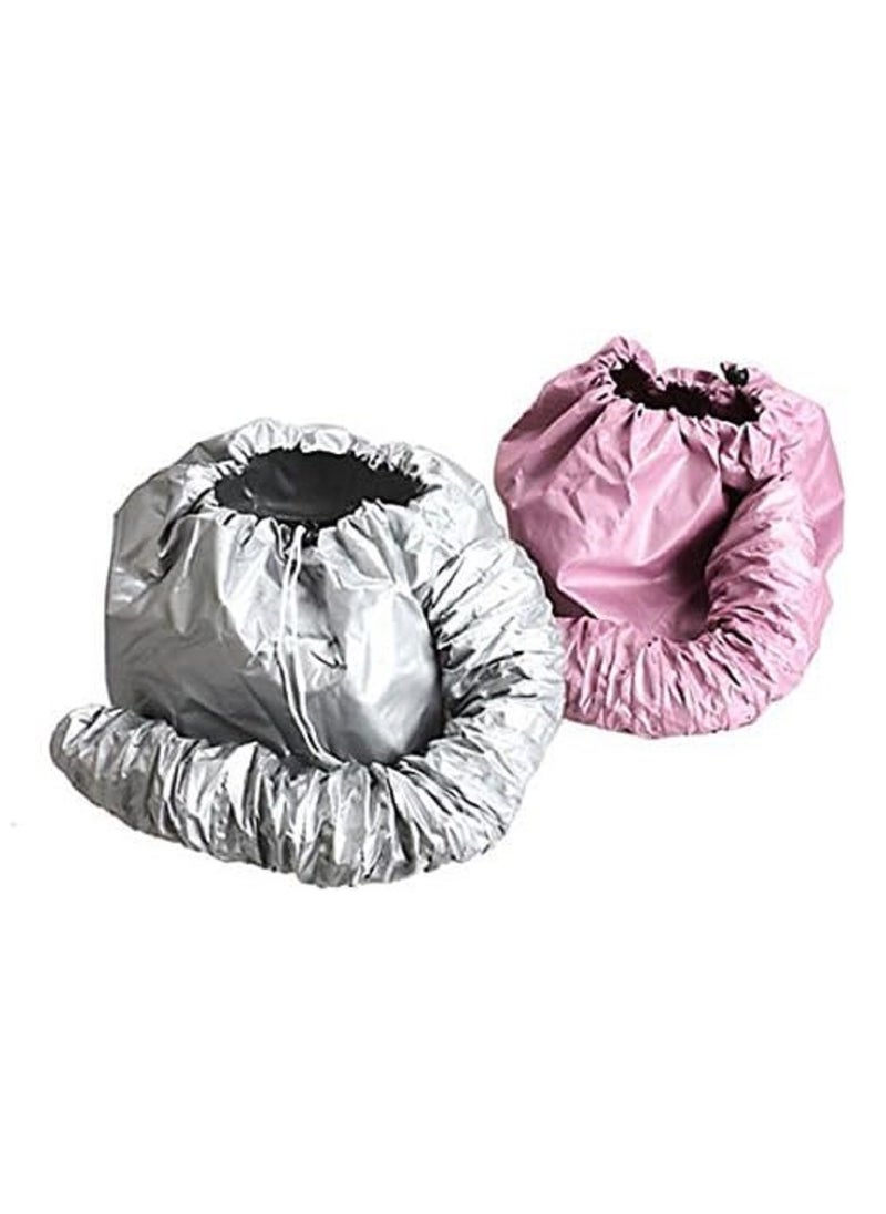 Generic Hair Dryer Bonnet Cap, Soft Adjustable Cap for Handheld Hair Dryer, Drying Cap for Drying, Curling and Deep Conditioning Silver  - Image 3