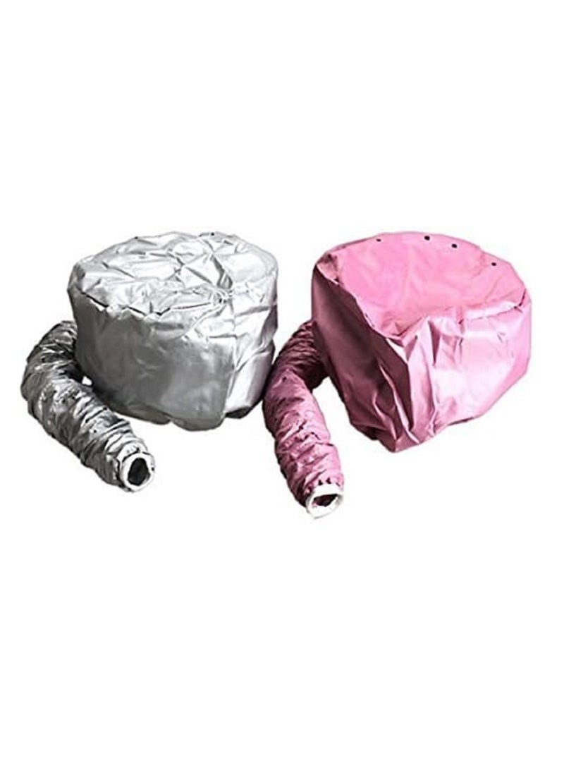 Generic Hair Dryer Bonnet Cap, Soft Adjustable Cap for Handheld Hair Dryer, Drying Cap for Drying, Curling and Deep Conditioning Silver  - Image 4