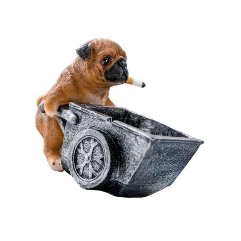 Artistic Resin Ashtray With Anti Scatter Design For Home Office Decorative Use Medium Size - Image 4