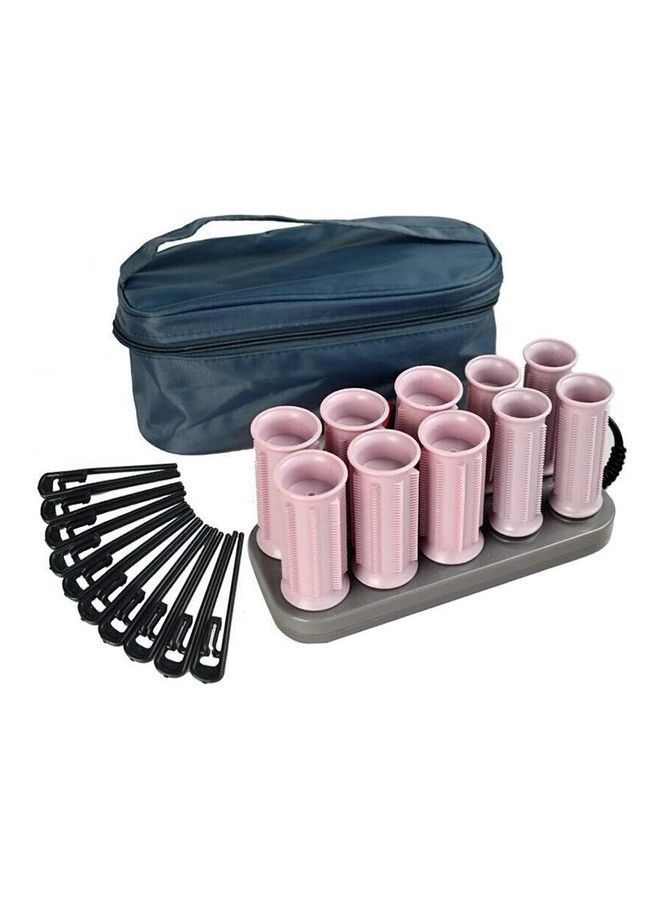 NIBEMINENT 10-Piece Curling Iron Electric Roll Hair Tube Multicolour - Image 2
