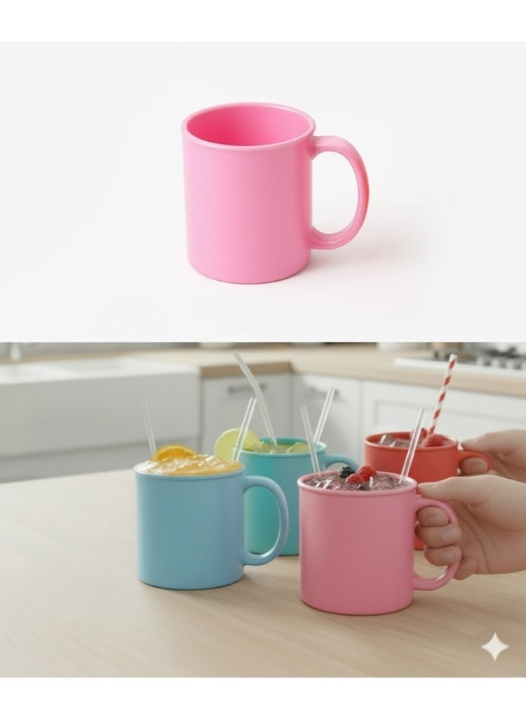 favilla Multi-purpose and colorful plastic mug – suitable for hot and cold drinks – practical and lightweight design - Image 2
