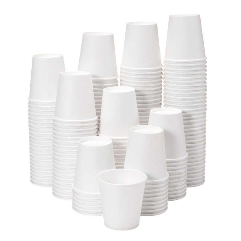 RACETOP 3 oz 500 pack Disposable Paper Bathroom Cups Small Coffee Cups Mouthwash Cups Bath Paper Cups Ideal for Bathroom Mouthwash 3oz 500count 500