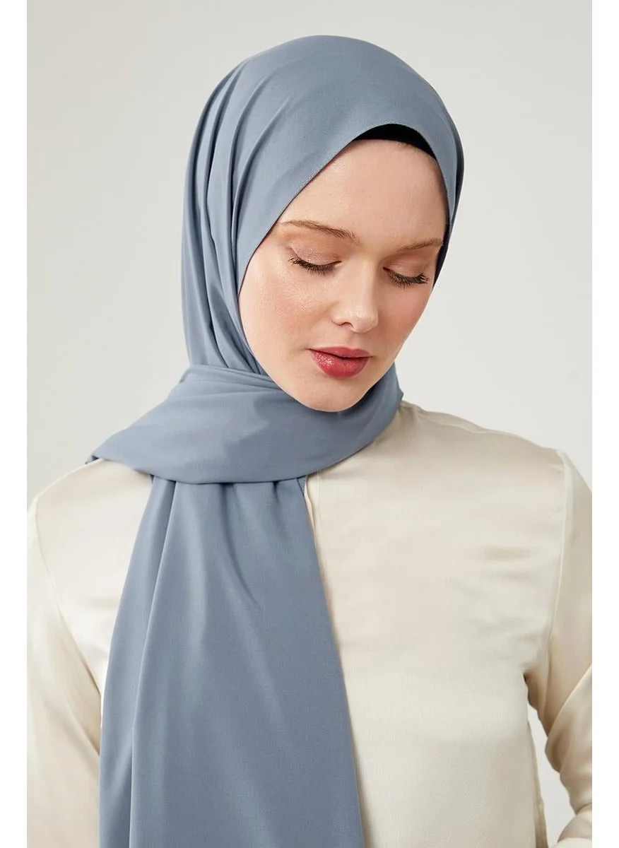 Levidor Denim Blue Plain Pattern Elegance Shawl