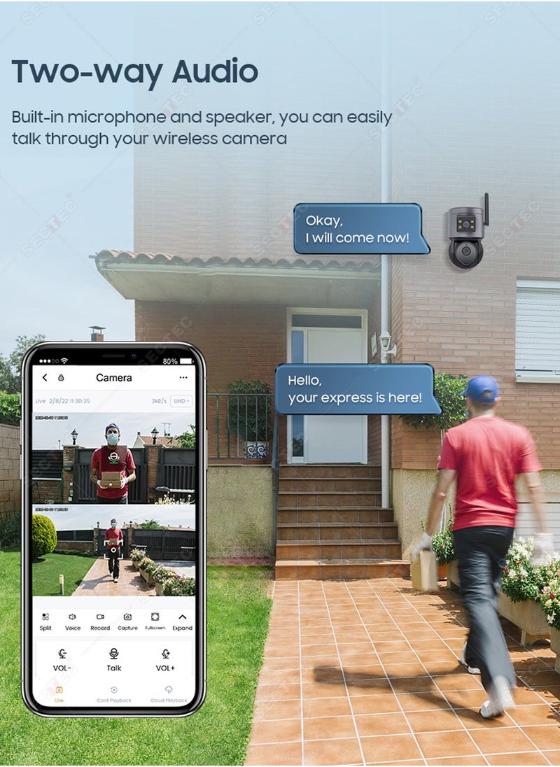 Crony - ST-430-4MP-10X WiFi Dual Linkage PTZ Camera App Network Video Recorde Surveillance Wireless Smart Camera - Image 1