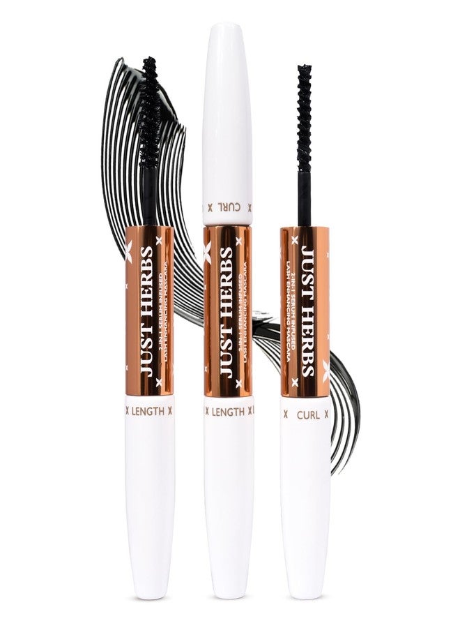 Just Herbs 2-in-1 Serum-infused Lash Enhancing Mascara Castor Oil + Coconut Oil 8g - Image 1