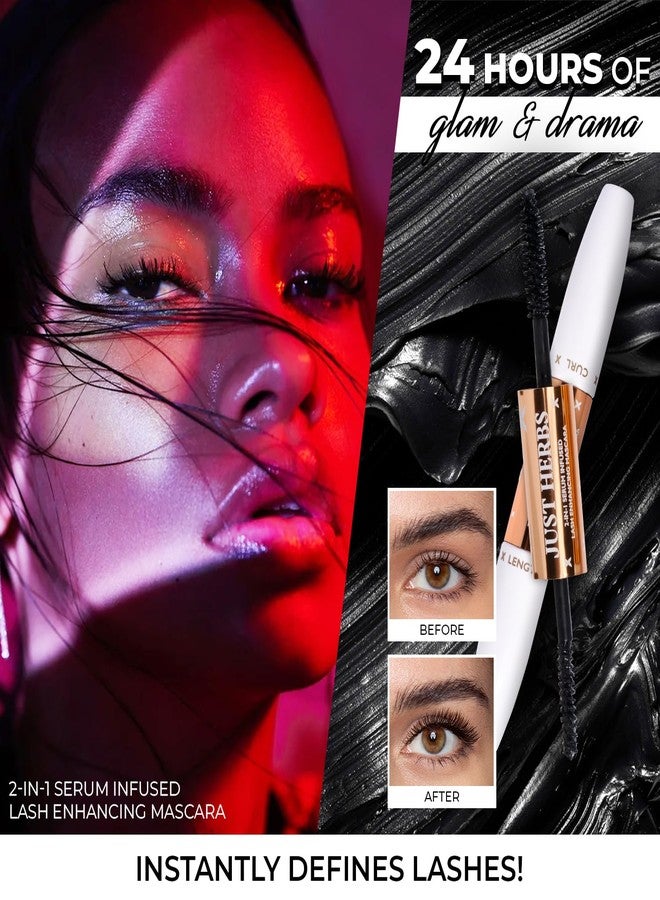 Just Herbs 2-in-1 Serum-infused Lash Enhancing Mascara Castor Oil + Coconut Oil 8g - Image 4