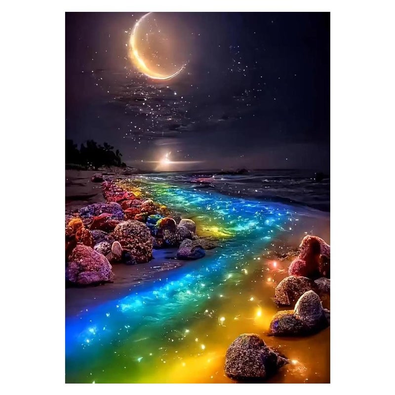 DIY Diamond Painting: Moon Landscape Diamond Painting - Image 2