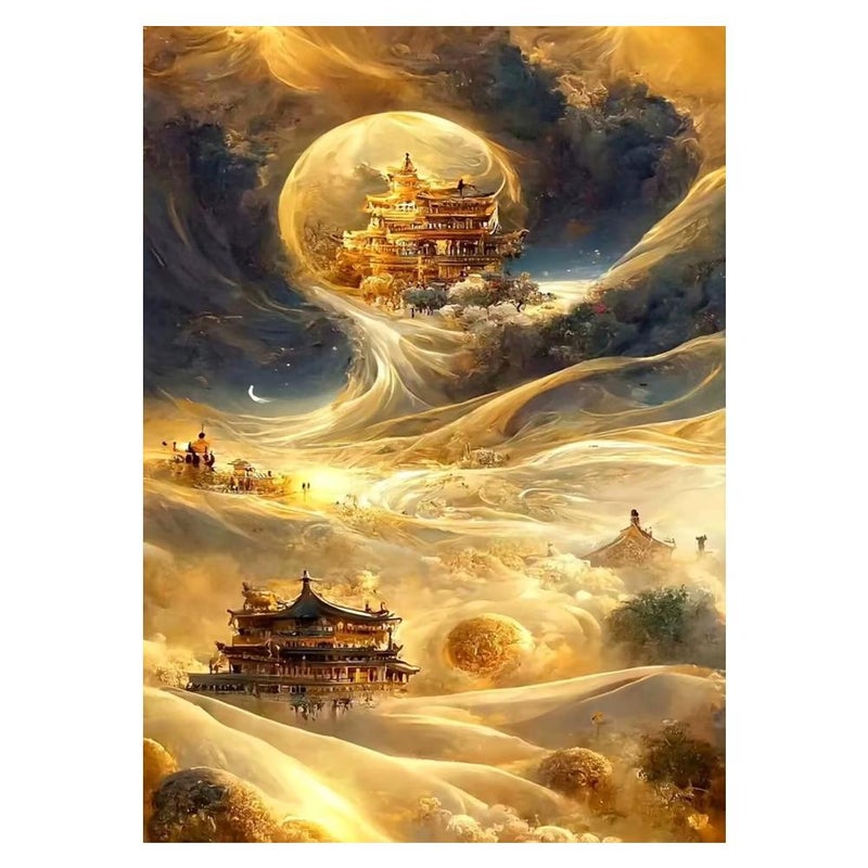 DIY Diamond Painting: Moon Landscape Diamond Painting - Image 3