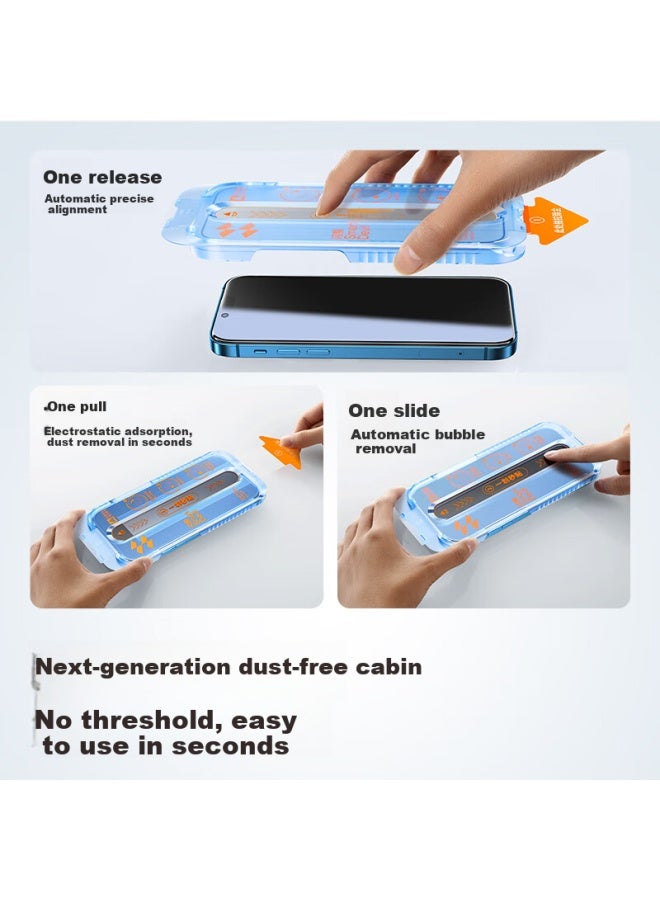 Smartdevil Privacy Tempered Glass Screen Protector For Iphone 13/14, Anti-spy Anti-fingerprint Full Coverage Dustproof Protective Film With Sensitive Touch Screen For Iphone 13/14 - Image 1