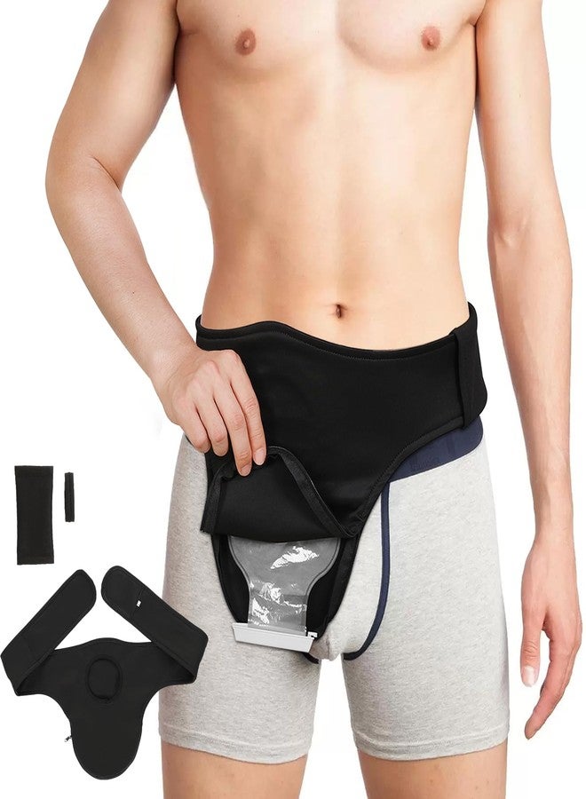 Fanwer Ostomy Belt Black Men & Women - Stealth Colostomy Belt for Ostomy Bag, Ostomy Wrap Abdomen, Ostomy Support Belt, Colostomy Bag Covers for Sport & Daily Life - Image 1