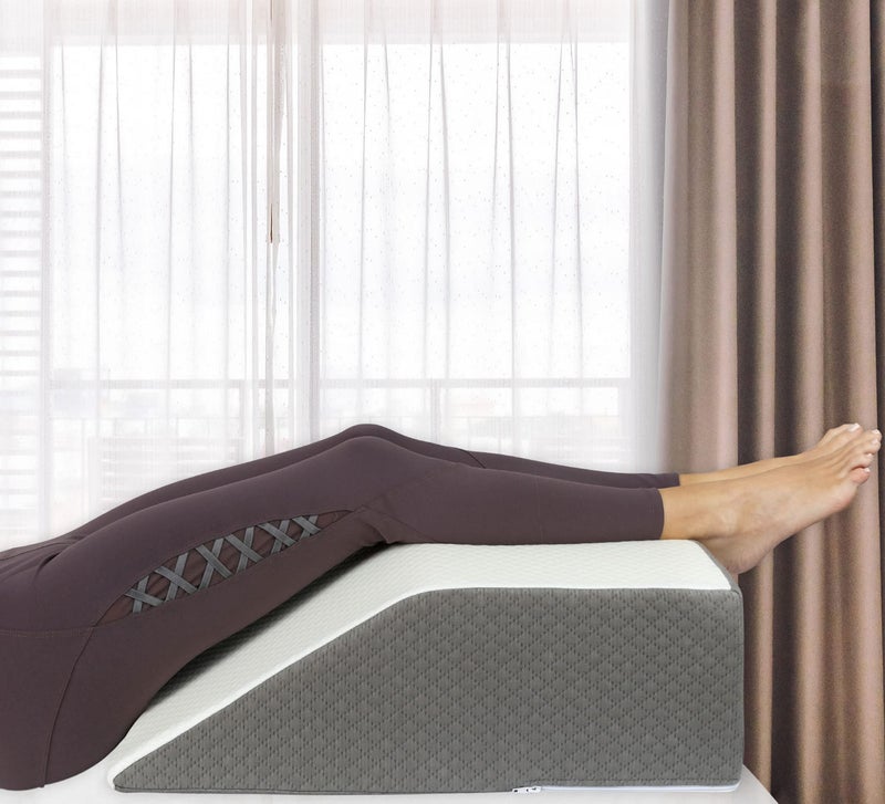 Kölbs Kolbs Leg Elevation Pillow for After Surgery Flat Top Bed Wedge Bolster Pillow for Legs Foot Knee Ankle Elevation Post Surgery Flat Top 7 Height - Image 3