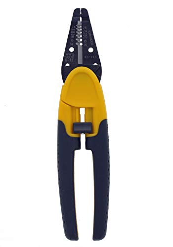 Ideal Industries IDEAL Electrical 45-716 Kinetic Super T-Stripper - 14-24 AWG Solid, 16-26 AWG Stranded, Wire Stripper w/ Thumb Rest, Plier Nose, Slide Lock, Textured Grips - Image 2