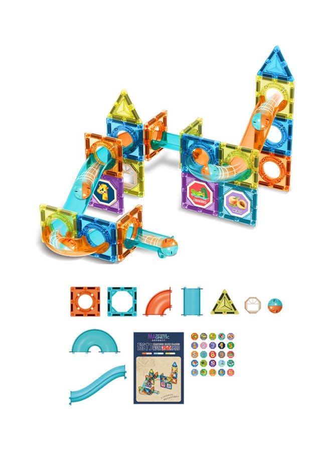 Kidle 42 Piece Set Magnetic Block 3D Building Construction Creativity Beyond Imagination Inspirational Recreational Educational Conventional Magnetic Disc Ball Track - Image 1