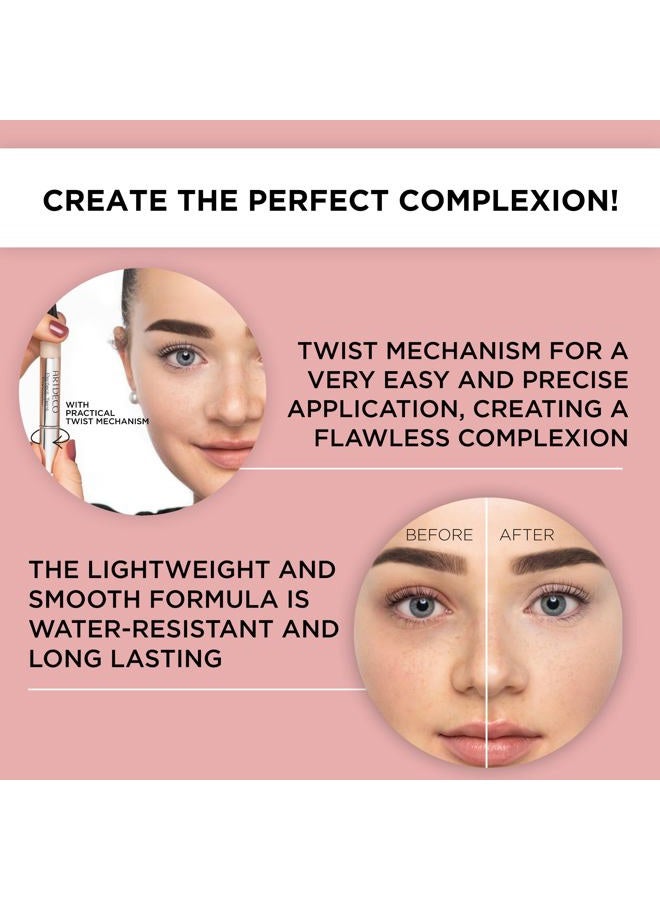 ARTDECO Perfect Teint Concealer - Olive N°07 - Light-Reflecting Concealer with Brush Applicator - No Signs of Tiredness - Medium Coverage - Water-Resistant - Long Lasting - Makeup - 0.07 Fl Oz - Image 5