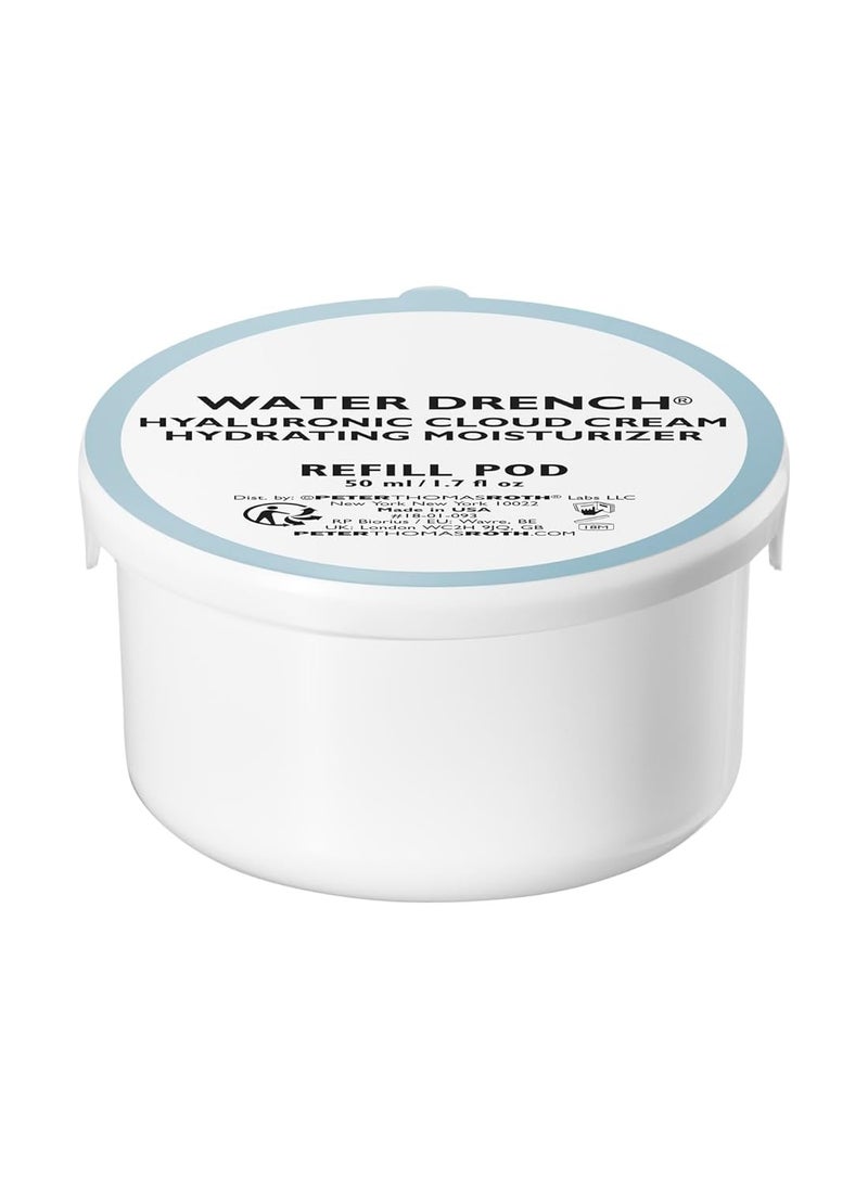 PETER THOMAS ROTH Peter Thomas Roth | Water Drench Hyaluronic Cloud Cream Hydrating Moisturizer Refill Pod, Hydrating Moisturizer for Face, Up to 72 Hours of Hydration for Youthful-Looking Skin, Fragrance Free  - Image 1