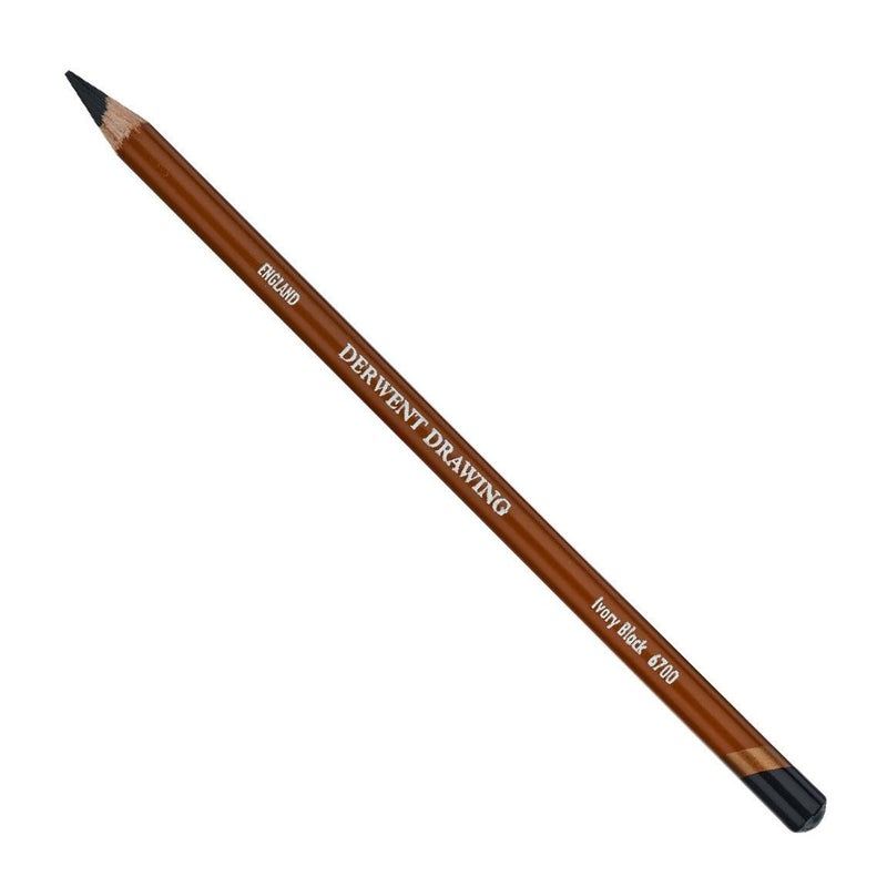 Derwent Round Drawing Pencil Ivory Black