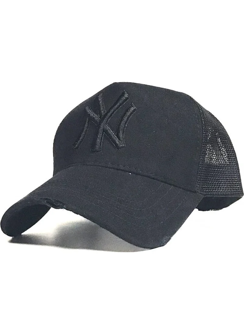 CMF Moda Ny Black Summer Hat with Mesh Back